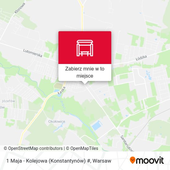 Mapa 1 Maja - Kolejowa (Konstantynów) #