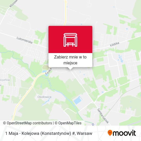 Mapa 1 Maja - Kolejowa (Konstantynów) #