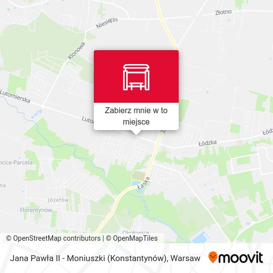 Mapa Jana Pawła II - Moniuszki (Konstantynów)