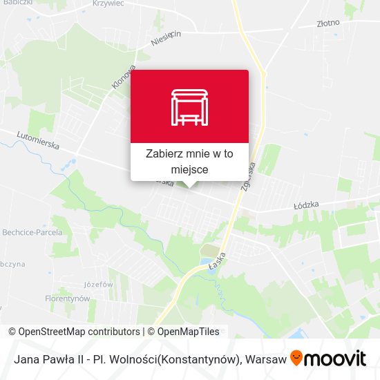 Mapa Jana Pawła II - Pl. Wolności(Konstantynów)