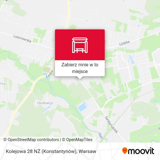 Mapa Kolejowa 28 NŻ (Konstantynów)