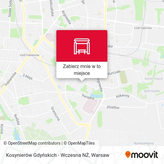 Mapa Kosynierów Gdyńskich - Wczesna NŻ