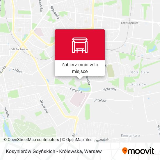 Mapa Kosynierów Gdyńskich - Królewska