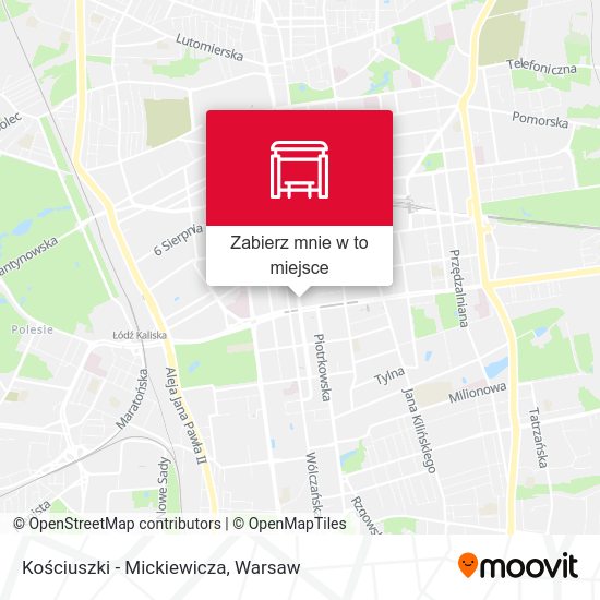 Mapa Kościuszki - Mickiewicza