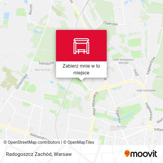 Mapa Radogoszcz Zachód