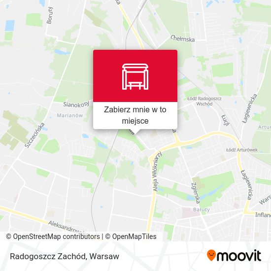 Mapa Radogoszcz Zachód