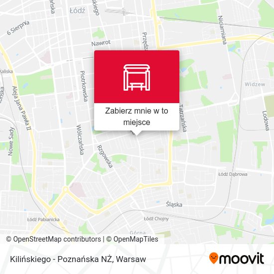 Mapa Kilińskiego - Poznańska NŻ