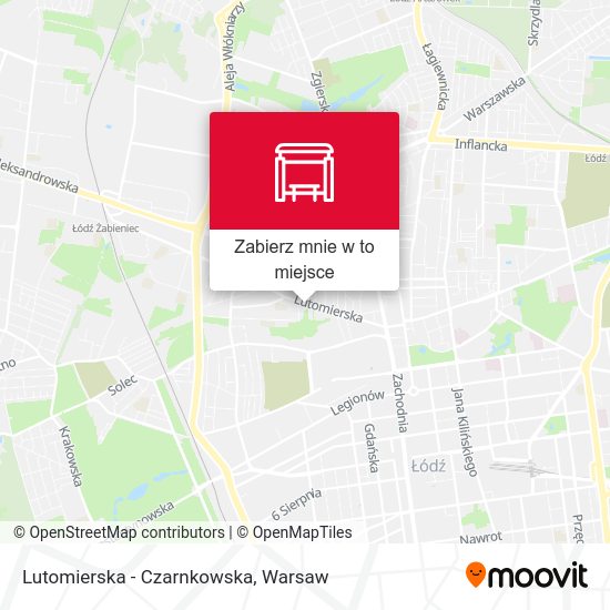 Mapa Lutomierska - Czarnkowska