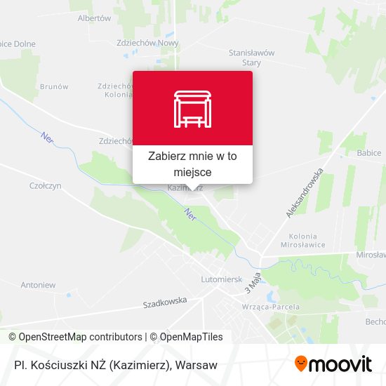 Mapa Pl. Kościuszki NŻ (Kazimierz)