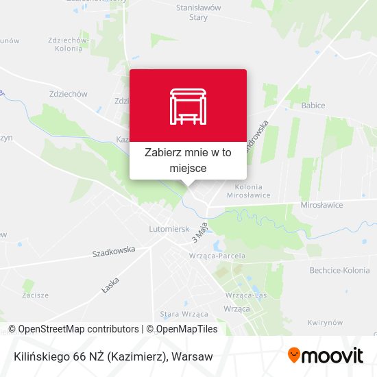 Mapa Kilińskiego 66 NŻ (Kazimierz)