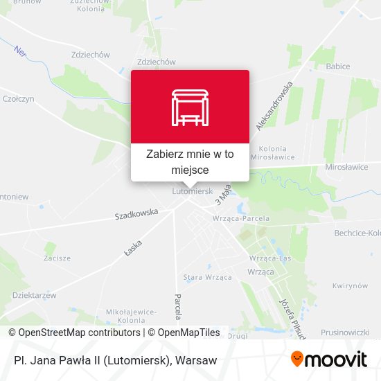 Mapa Pl. Jana Pawła II (Lutomiersk)