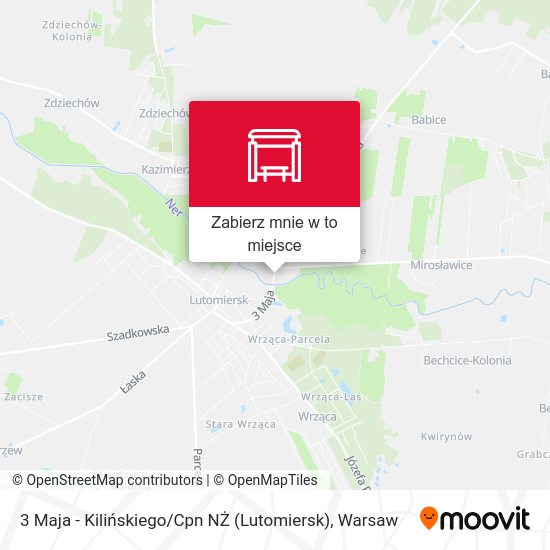 Mapa 3 Maja - Kilińskiego / Cpn NŻ (Lutomiersk)