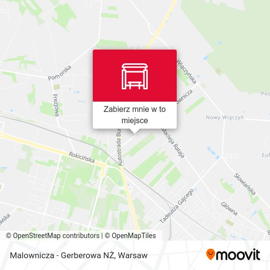 Mapa Malownicza - Gerberowa NŻ