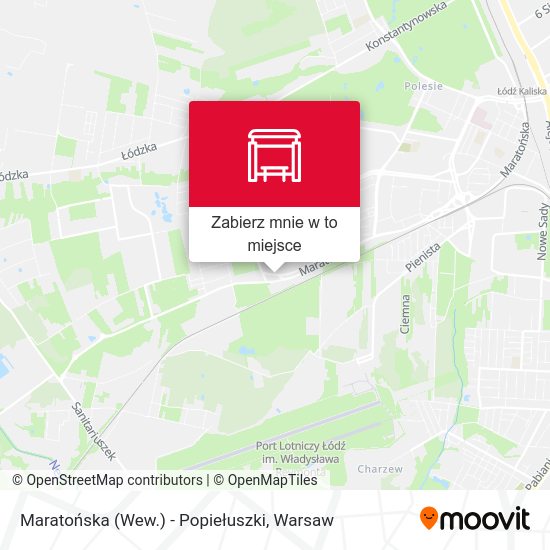 Mapa Maratońska (Wew.) - Popiełuszki