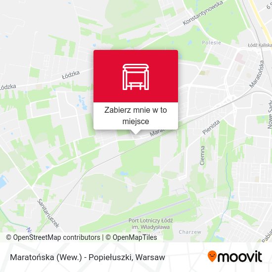 Mapa Maratońska (Wew.) - Popiełuszki