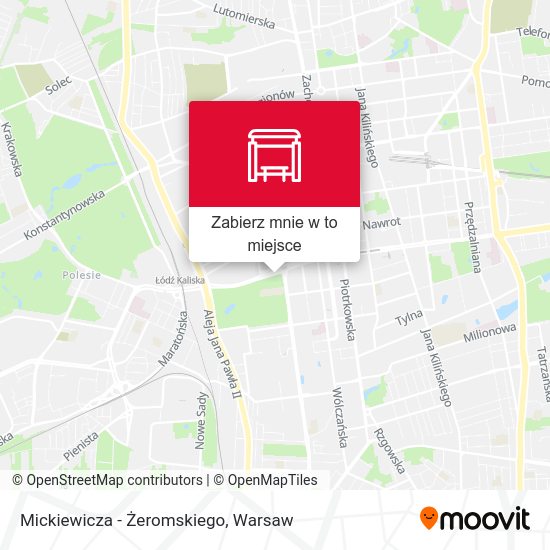 Mapa Mickiewicza - Żeromskiego