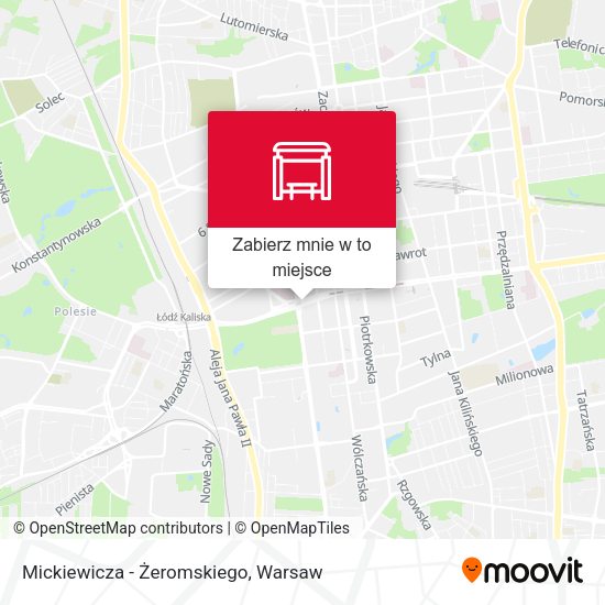 Mapa Mickiewicza - Żeromskiego