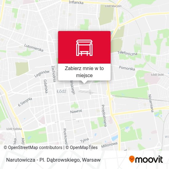 Mapa Narutowicza - Pl. Dąbrowskiego