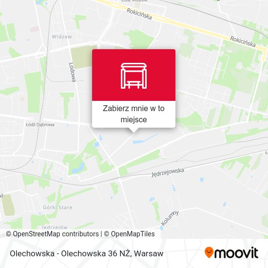 Mapa Olechowska - Olechowska 36 NŻ