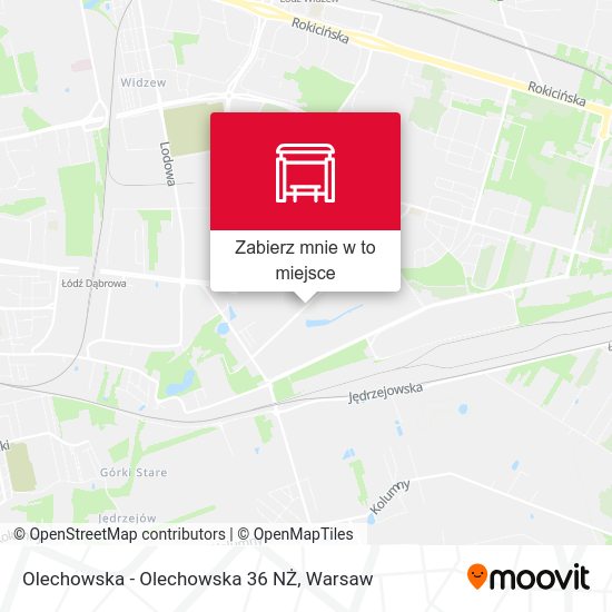 Mapa Olechowska - Olechowska 36 NŻ