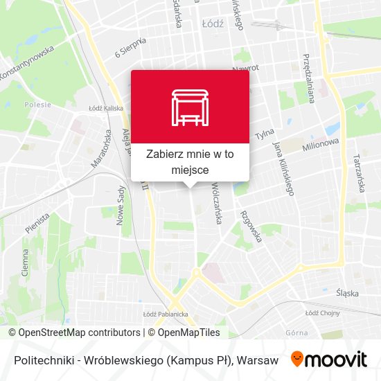 Mapa Politechniki - Wróblewskiego (Kampus Pł)