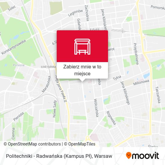 Mapa Politechniki - Radwańska (Kampus Pł)