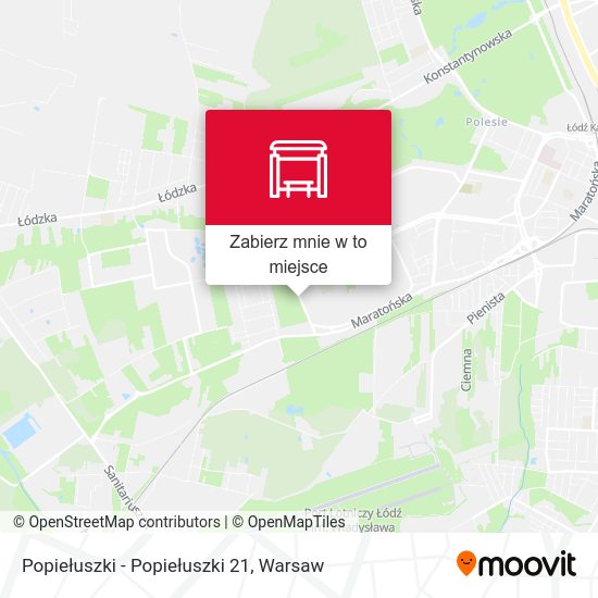 Mapa Popiełuszki - Popiełuszki 21