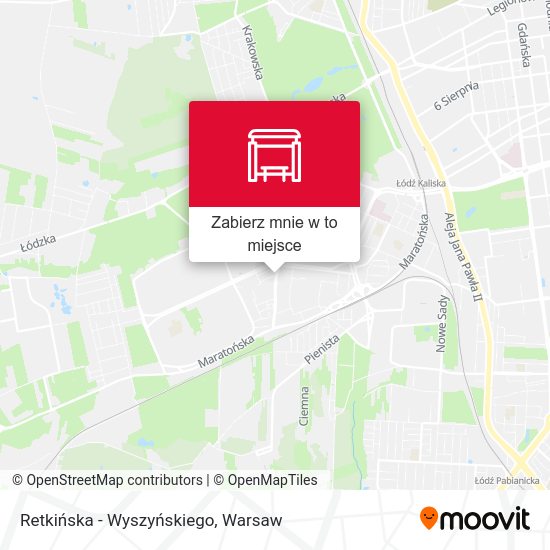 Mapa Retkińska - Wyszyńskiego