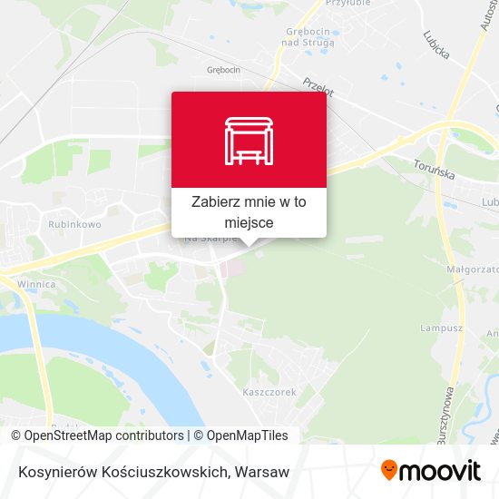 Mapa Kosynierów Kościuszkowskich