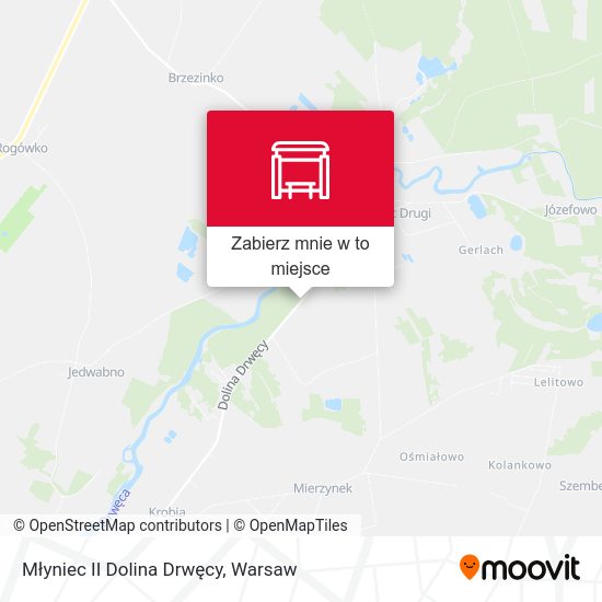 Mapa Młyniec II Dolina Drwęcy