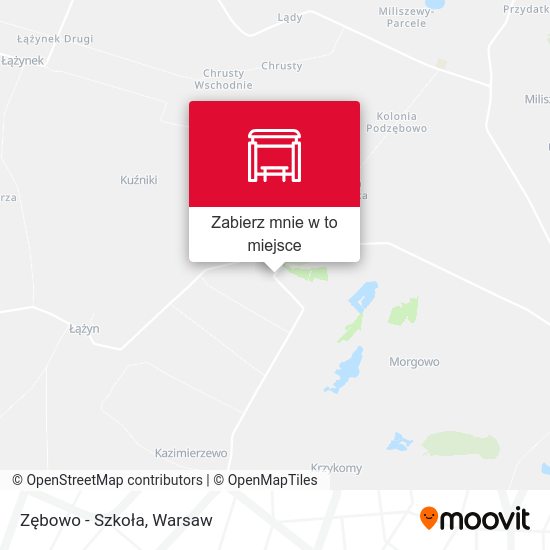 Mapa Zębowo - Szkoła