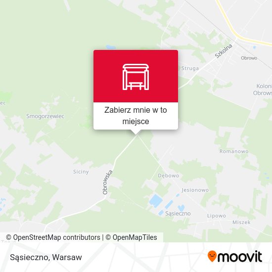 Mapa Sąsieczno