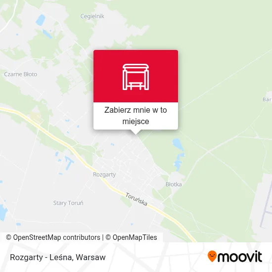 Mapa Rozgarty - Leśna