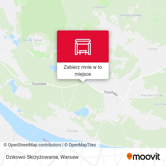 Mapa Dzikowo Skrzyżowanie