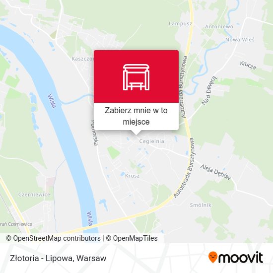 Mapa Złotoria - Lipowa