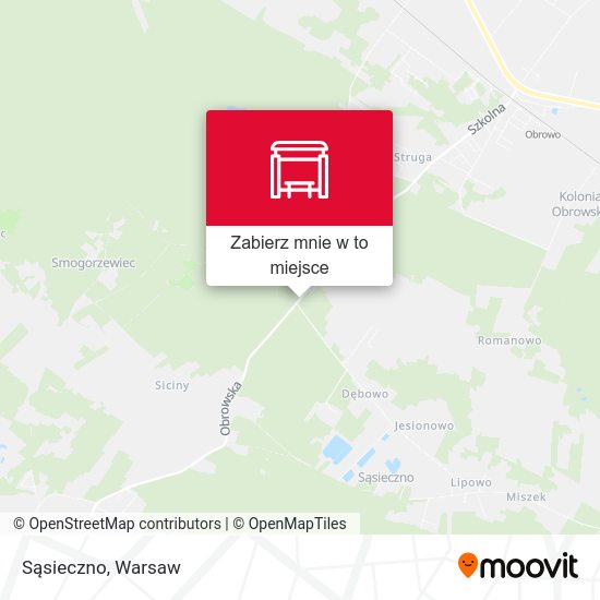 Mapa Sąsieczno