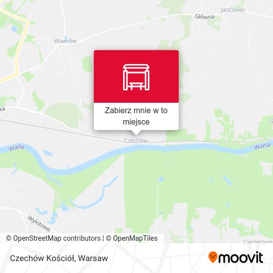 Mapa Czechów Kościół