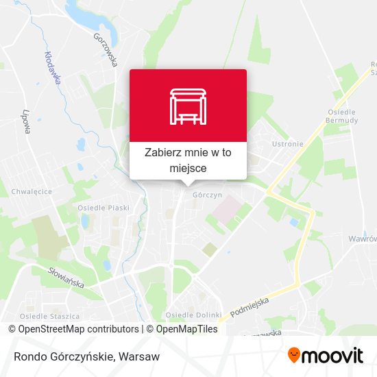 Mapa Rondo Górczyńskie