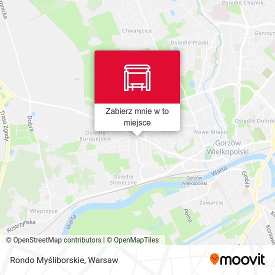 Mapa Rondo Myśliborskie