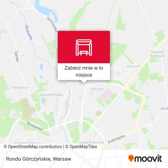 Mapa Rondo Górczyńskie