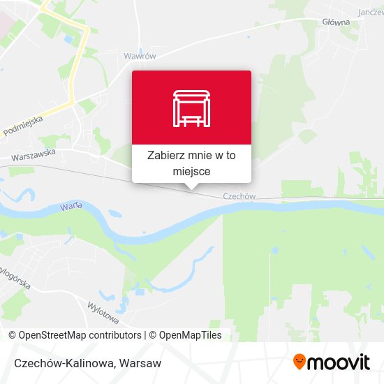 Mapa Czechów-Kalinowa