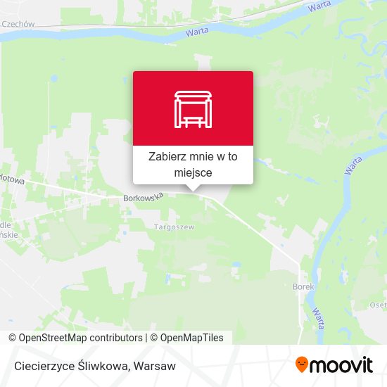 Mapa Ciecierzyce Śliwkowa