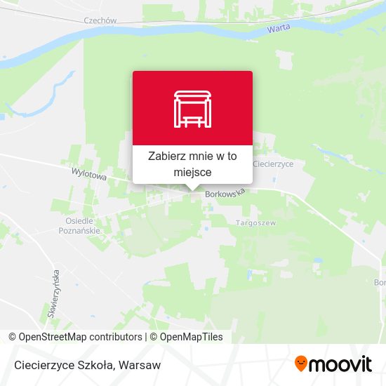 Mapa Ciecierzyce Szkoła