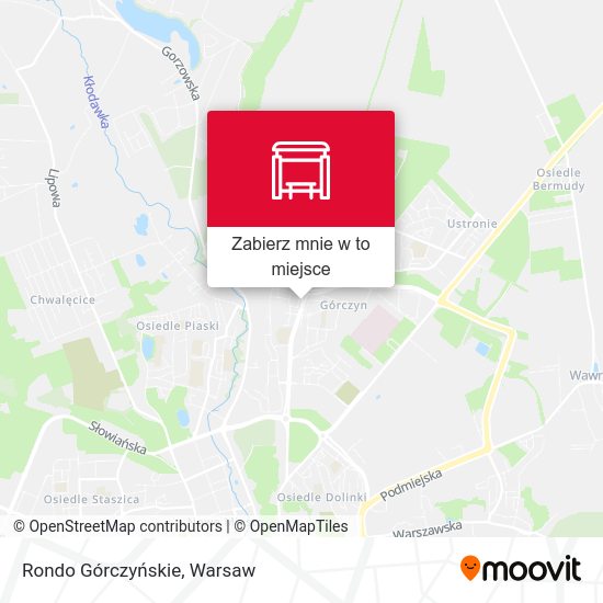 Mapa Rondo Górczyńskie