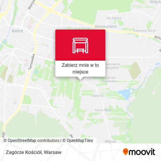 Mapa Zagórze Kościół