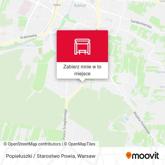 Mapa Popiełuszki / Starostwo Powia