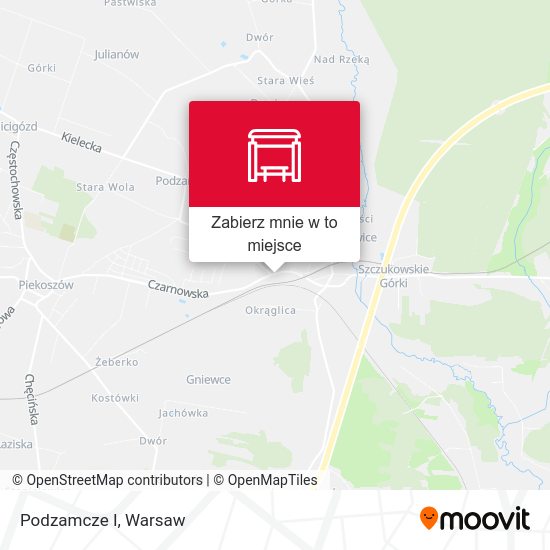 Mapa Podzamcze I