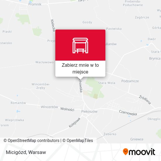 Mapa Micigózd