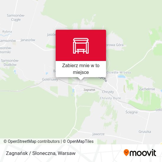 Mapa Zagnańsk / Słoneczna