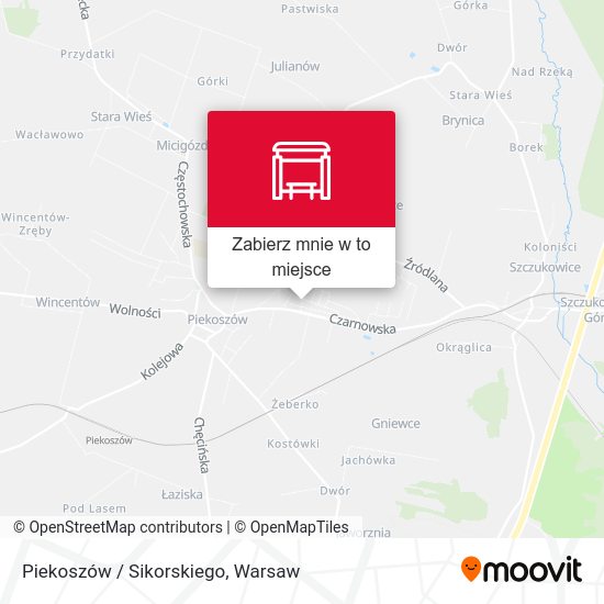 Mapa Piekoszów / Sikorskiego